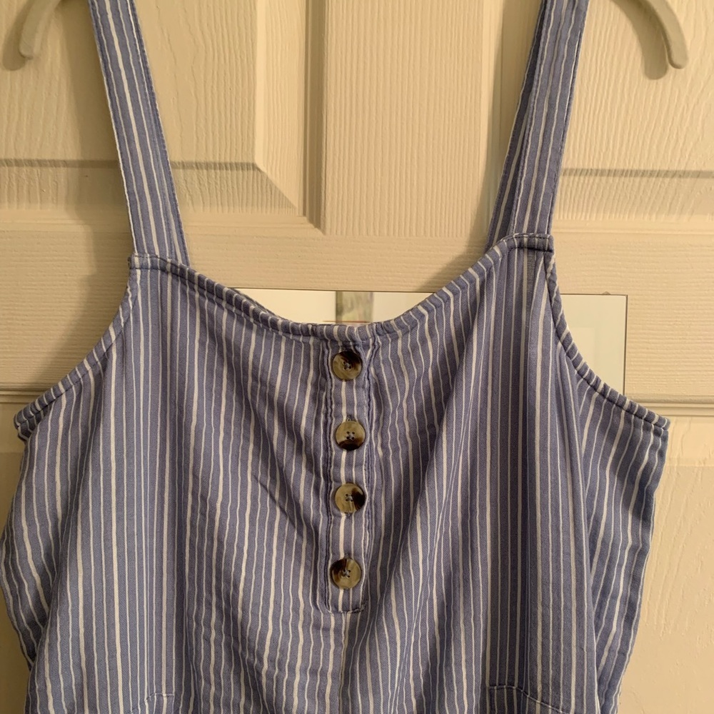 SO NWT XXL Juniors Cropped Jumpsuit w/Straps
